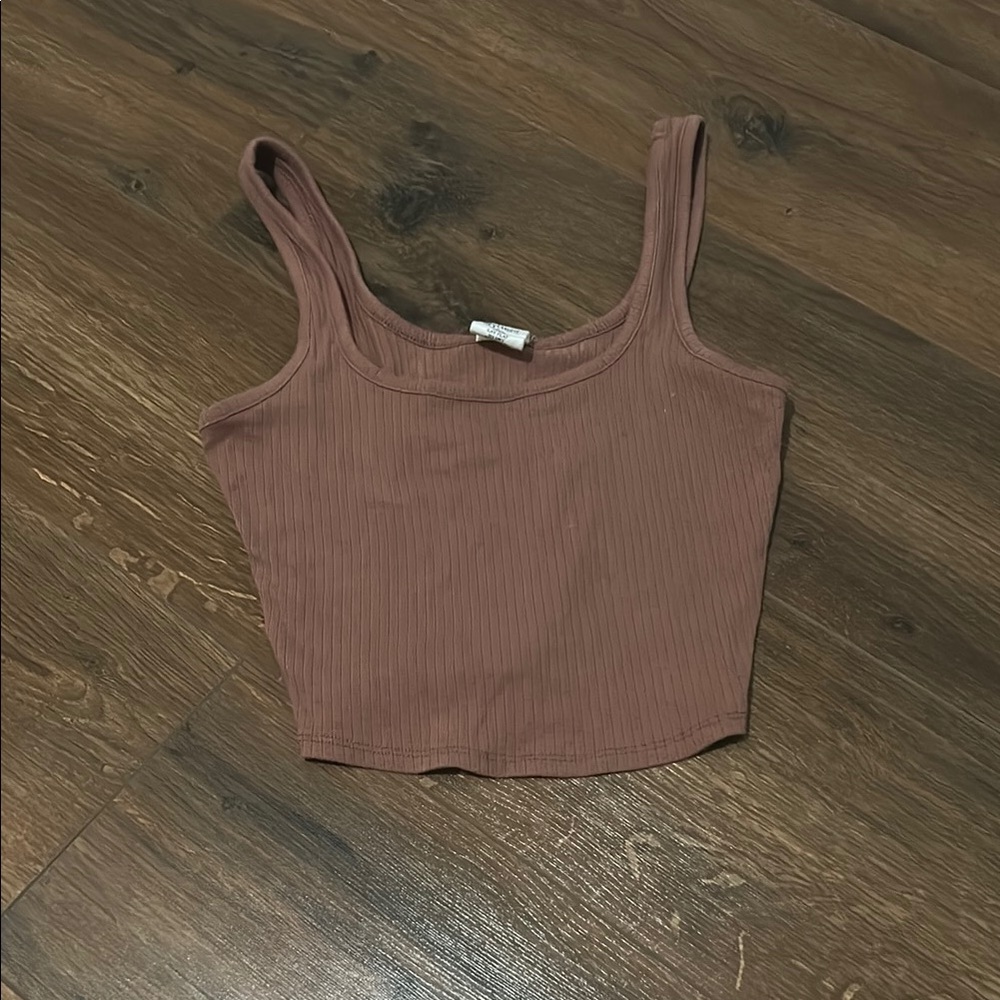 Tilly's Ribbed Tank Top - Tan